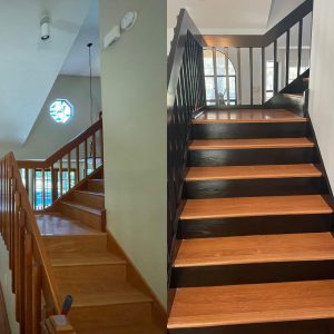 Stair before and after 2